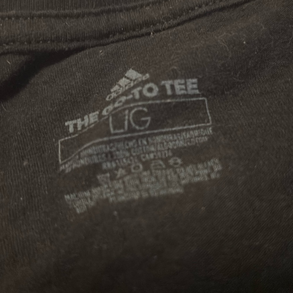 Adidas Black and White Short Sleeve Tee - Picture 3 of 4